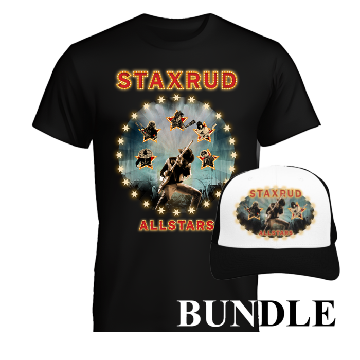 Staxrud Allstars T-Shirt & Caps (Black)